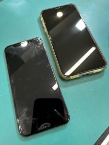 iPhoneXS軽度画面割れ修理